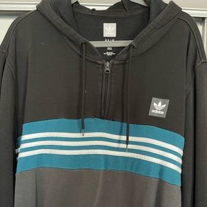 Adidas Mens 1/4 zip Hoodie